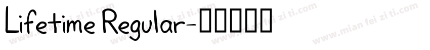 Lifetime Regular字体转换